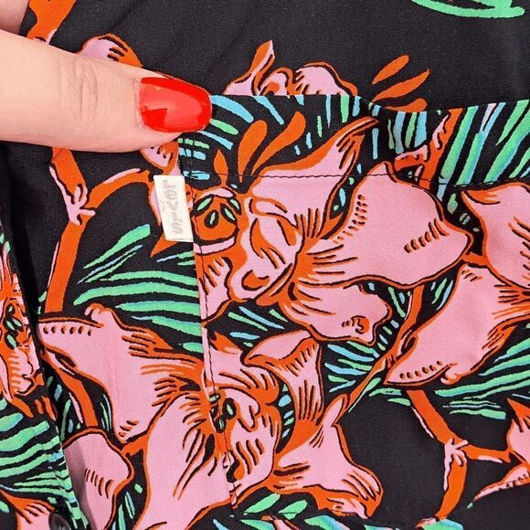 Levi's Clover Printed Tie Hem Shirt size XS NWT - Picture 7 of 11